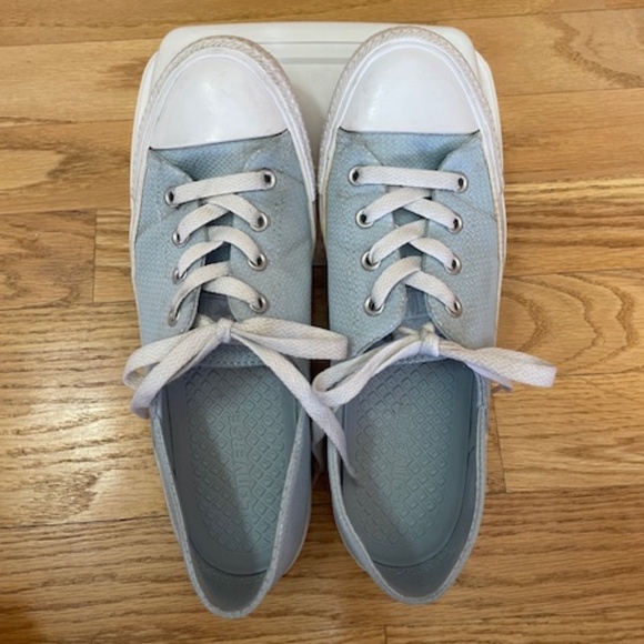 Converse All Star Baby Blue Tennis Shoes - Size 8 - Picture 3 of 8